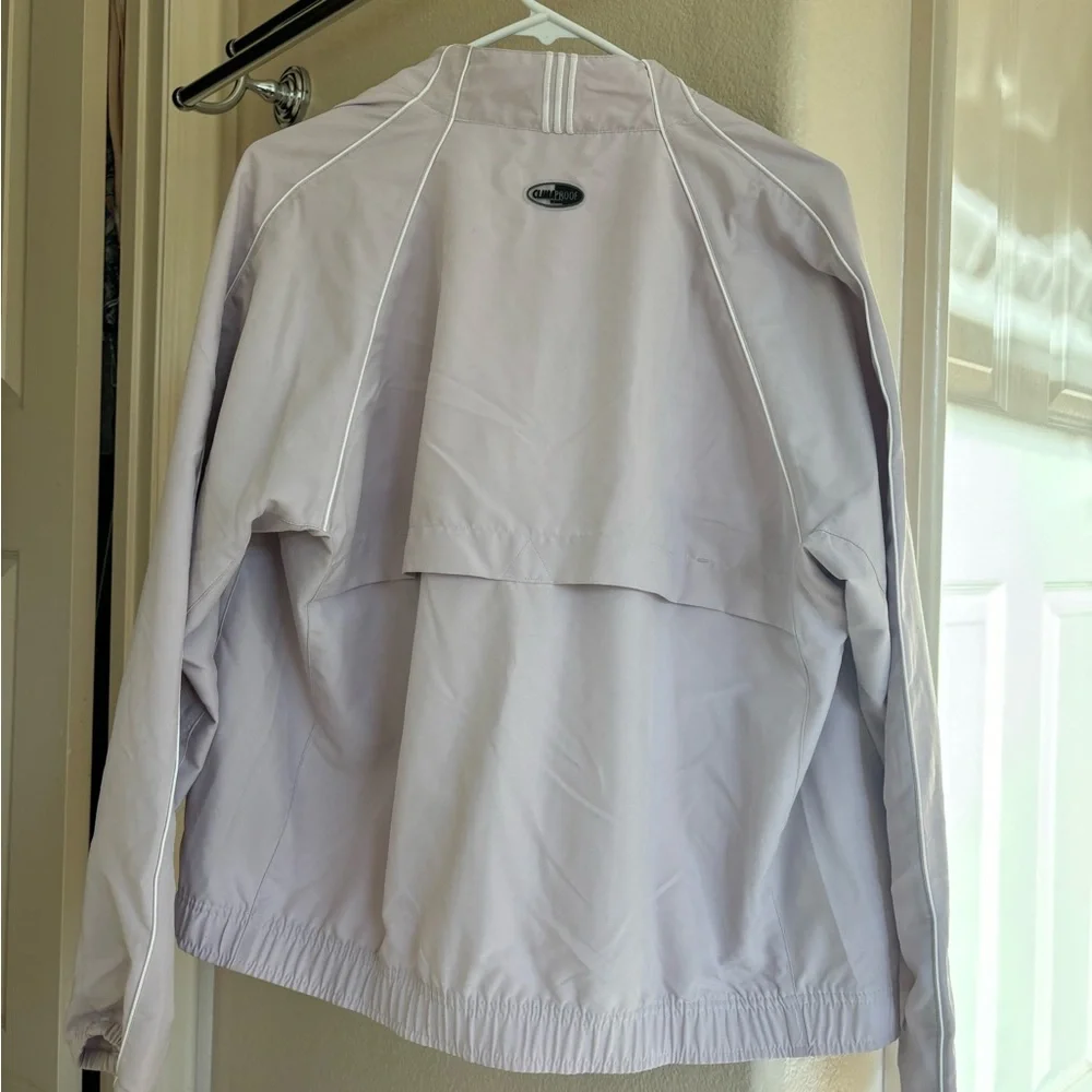 Vintage Adidas women track jacket light pink/purple lilac size medium - Picture 2 of 6